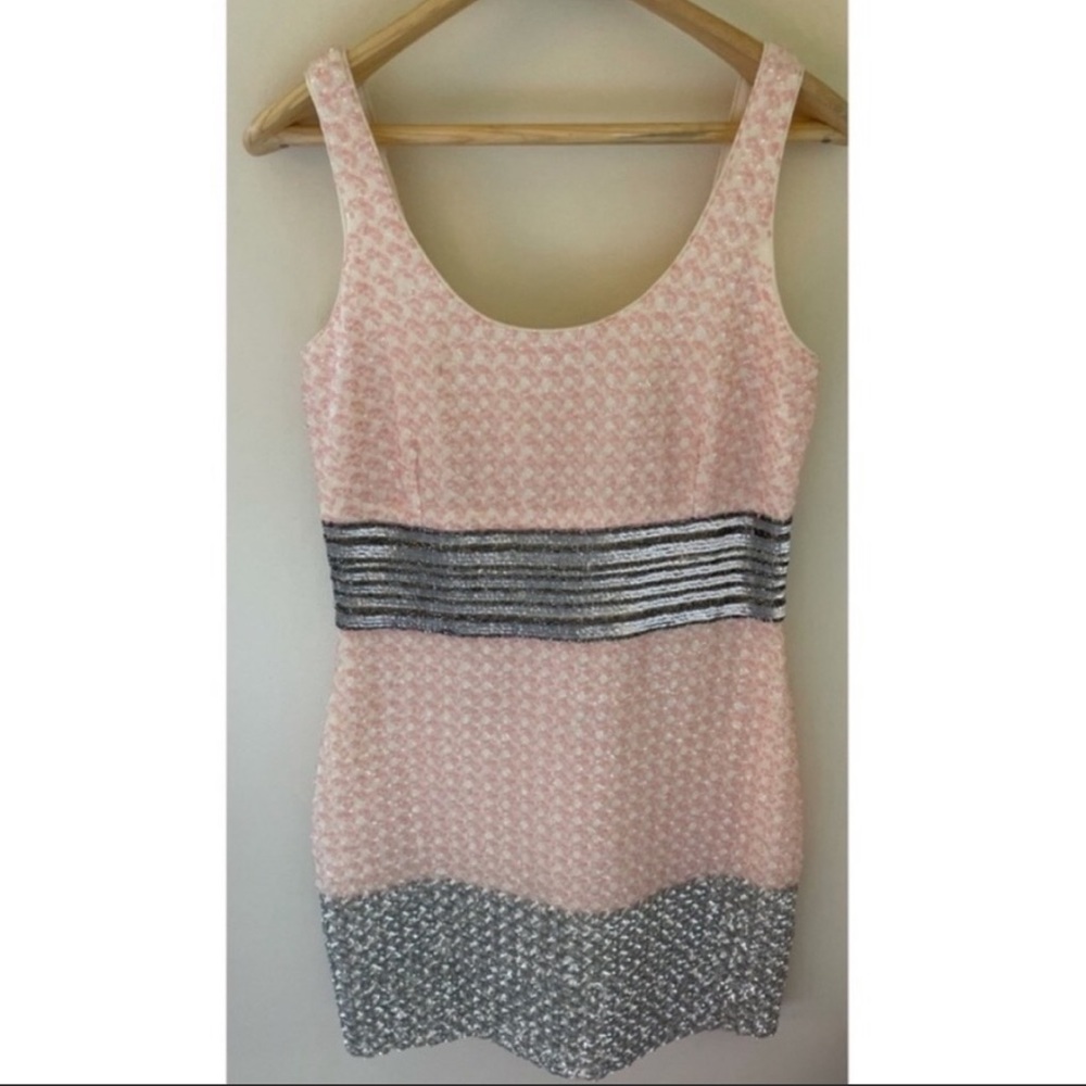 Badgley Mischka Sequin cocktail dress size 10 gorgeous!!
